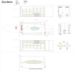 UpStudioarchitettura Up Studio Viareggio Toscana Camaiore Pietrasanta Versilia architetto Massimo Ceragioli architettura design interior designer progettazione progettazione d'interni studi di architettura ristrutturazione Giovanna Simonelli Nicola Ramacciotti Negozio Corner Alessi Giordano Via Battisti Viareggio disegno mobili arredamento design